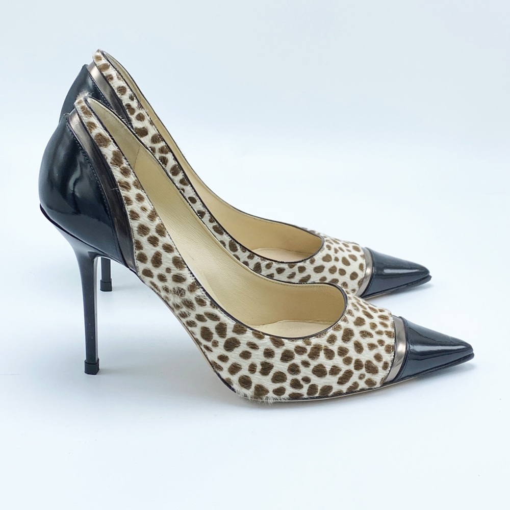 Jimmy Choo 🤎 size 37/ 7 Lumina Cheetah Print Cap Toe Pump